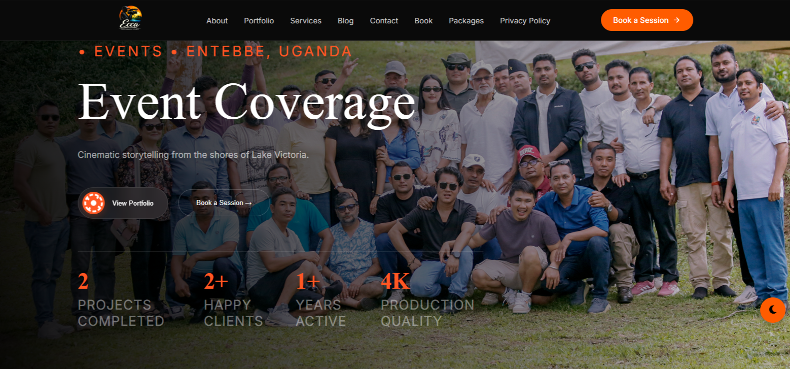 Ecca Photography Studio Interface